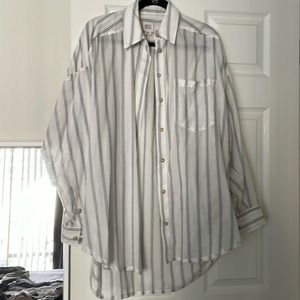 Oversized Fit Button Up